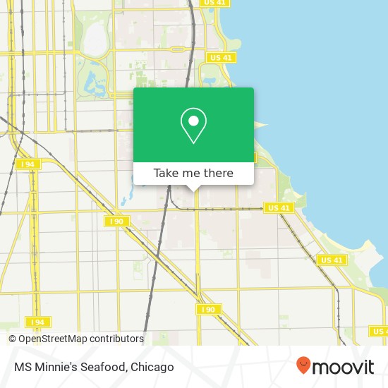 Mapa de MS Minnie's Seafood, 6922 S Stony Island Ave Chicago, IL 60649