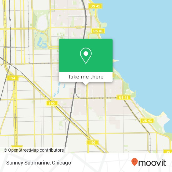 Mapa de Sunney Submarine, 6800 S Stony Island Ave Chicago, IL 60649