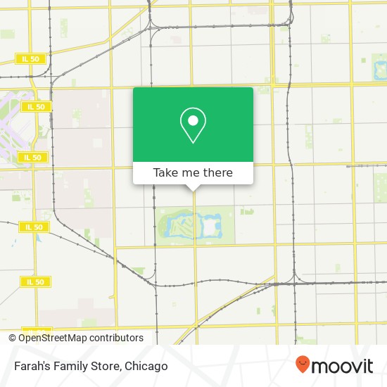 Mapa de Farah's Family Store, 6558 S Kedzie Ave Chicago, IL 60629