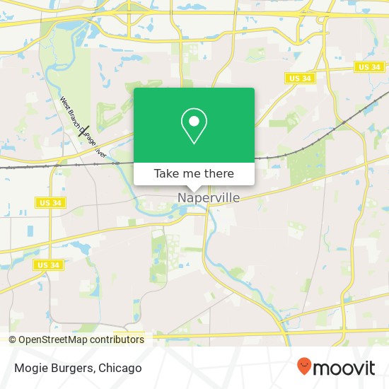 Mogie Burgers, 123 S Webster St Naperville, IL 60540 map