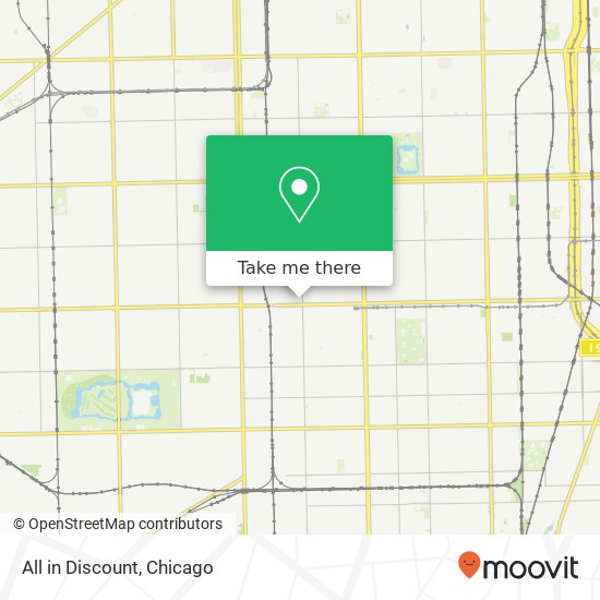 Mapa de All in Discount, 6242 S Damen Ave Chicago, IL 60636