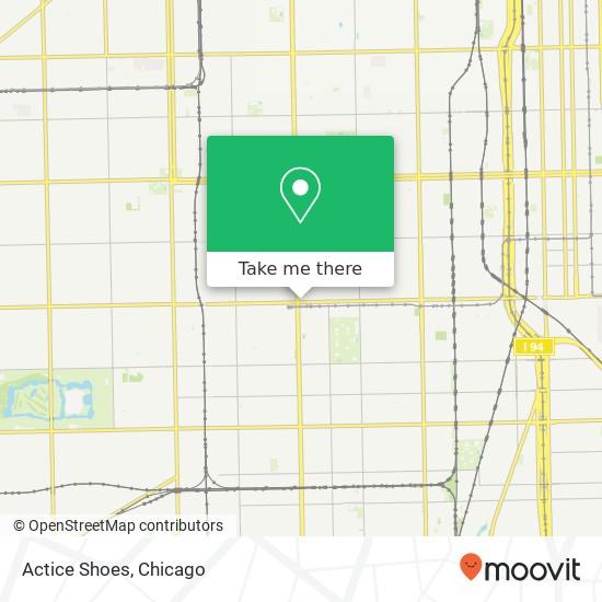 Mapa de Actice Shoes, 1556 W 63rd St Chicago, IL 60636