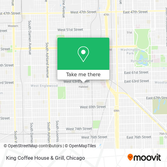 King Coffee House & Grill map