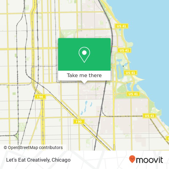 Mapa de Let's Eat Creatively, 6335 S Drexel Ave Chicago, IL 60637