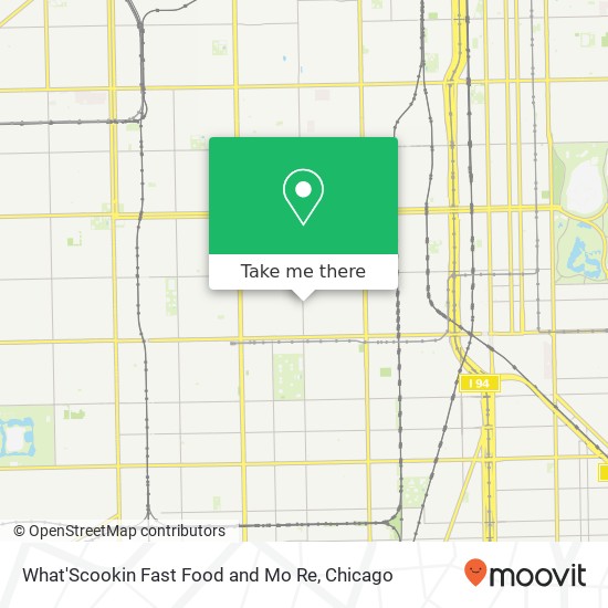 Mapa de What'Scookin Fast Food and Mo Re, 6051 S Racine Ave Chicago, IL 60636