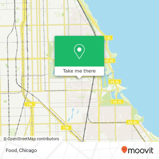 Mapa de Food, E 60th St Chicago, IL 60637