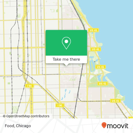 Mapa de Food, E 60th St Chicago, IL 60637