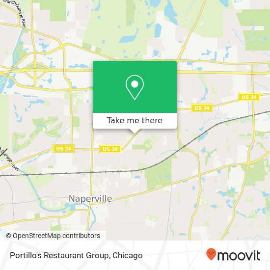 Mapa de Portillo's Restaurant Group, 950 E Ogden Ave Naperville, IL 60563