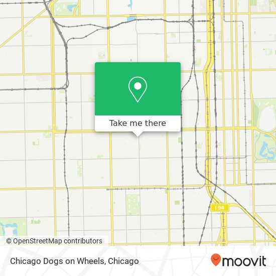 Mapa de Chicago Dogs on Wheels, 5606 S Racine Ave Chicago, IL 60636