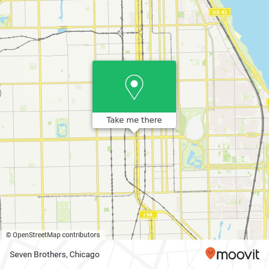 Mapa de Seven Brothers, 5458 S Wells St Chicago, IL 60609