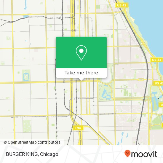 Mapa de BURGER KING, 7 E Garfield Blvd Chicago, IL 60637