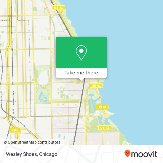 Mapa de Wesley Shoes, 1506 E 55th St Chicago, IL 60615