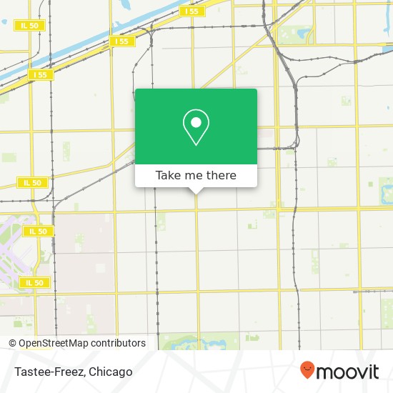 Mapa de Tastee-Freez, 5333 S Kedzie Ave Chicago, IL 60632