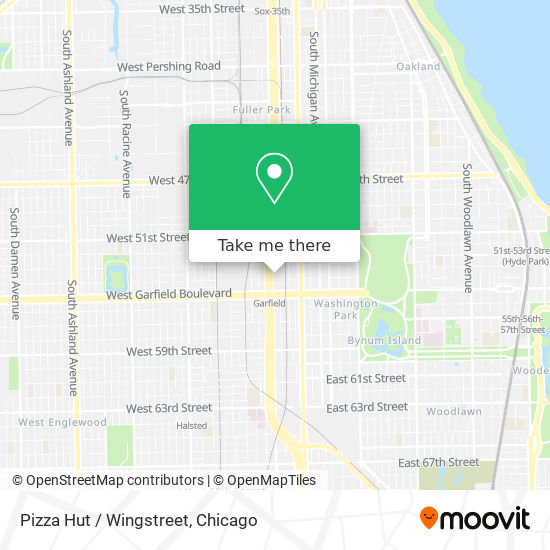 Pizza Hut / Wingstreet map