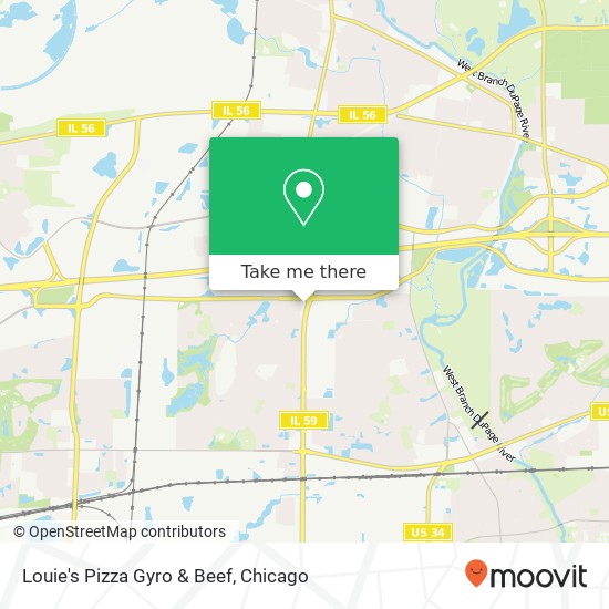 Louie's Pizza Gyro & Beef, 1659 N Route 59 Naperville, IL 60563 map