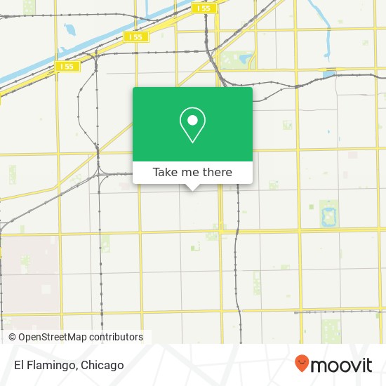Mapa de El Flamingo, 2635 W 51st St Chicago, IL 60632