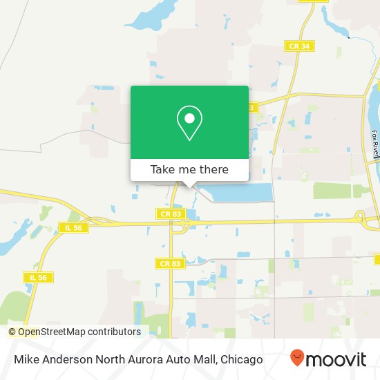 Mike Anderson North Aurora Auto Mall map