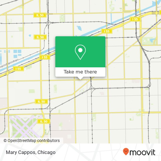 Mapa de Mary Cappos, 3841 W 47th St Chicago, IL 60632
