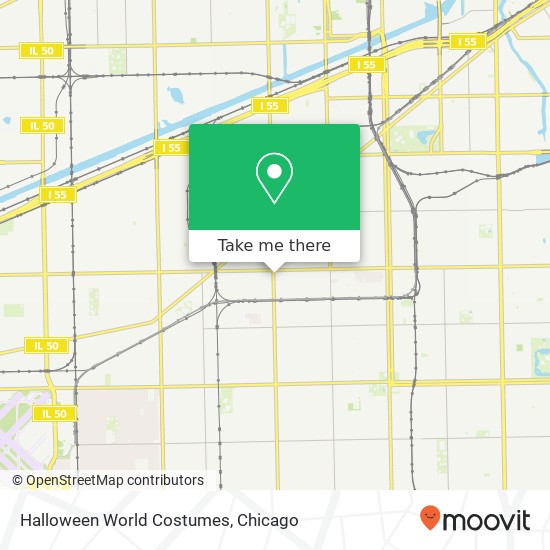 Mapa de Halloween World Costumes, 4717 S Kedzie Ave Chicago, IL 60632