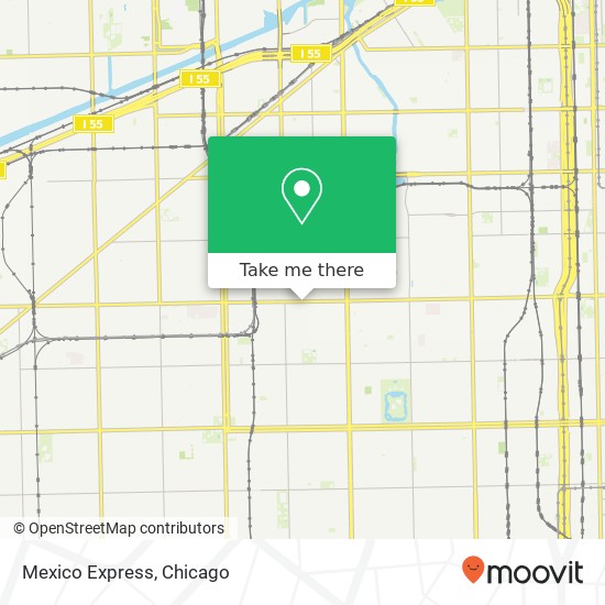 Mapa de Mexico Express, 1855 W 47th St Chicago, IL 60609