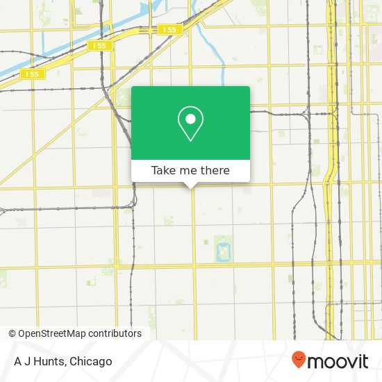Mapa de A J Hunts, 4730 S Ashland Ave Chicago, IL 60609