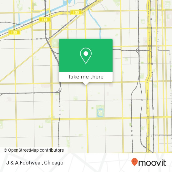 Mapa de J & A Footwear, 4742 S Ashland Ave Chicago, IL 60609