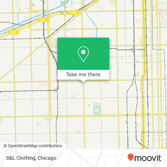 Mapa de S&L Clothing, 4736 S Ashland Ave Chicago, IL 60609