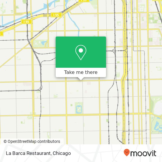Mapa de La Barca Restaurant, 1221 W 47th St Chicago, IL 60609