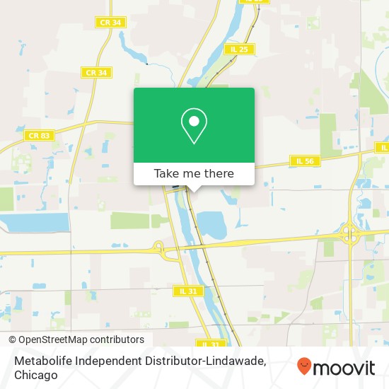 Mapa de Metabolife Independent Distributor-Lindawade, 118 Pierce St North Aurora, IL 60542