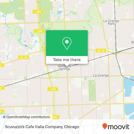 Scuvuzzo's Cafe Italia Company, 800 Hillgrove Ave Western Springs, IL 60558 map