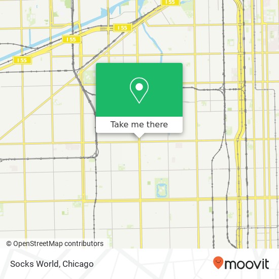 Mapa de Socks World, 4645 S Ashland Ave Chicago, IL 60609