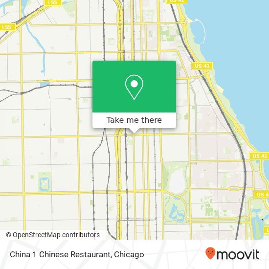 Mapa de China 1 Chinese Restaurant, 12 E 47th St Chicago, IL 60653