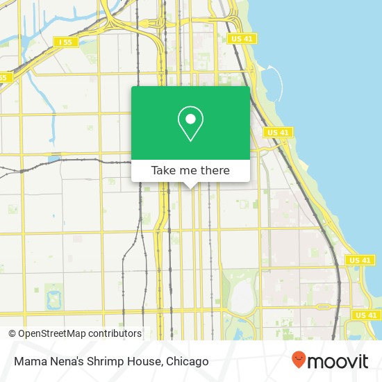Mapa de Mama Nena's Shrimp House, E 43rd St Chicago, IL 60653