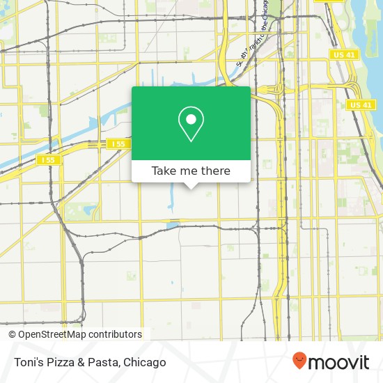 Toni's Pizza & Pasta, 1057 W 36th St Chicago, IL 60609 map