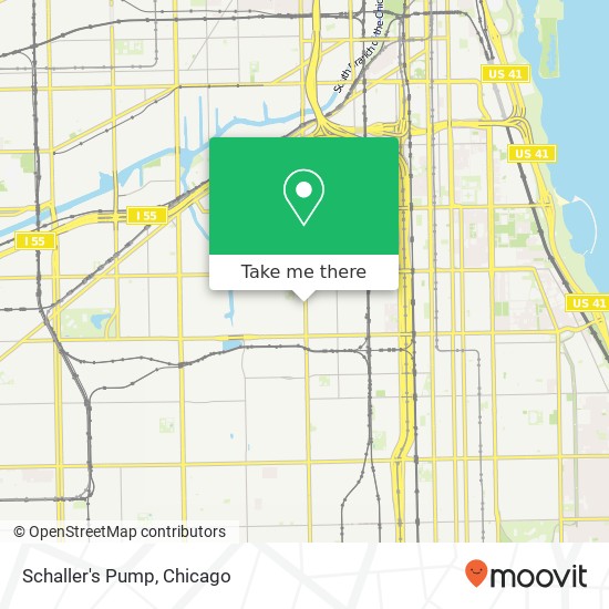 Mapa de Schaller's Pump, 3714 S Halsted St Chicago, IL 60609