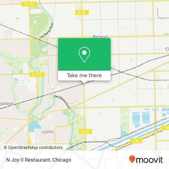 N Joy II Restaurant, 7140 Windsor Ave Berwyn, IL 60402 map