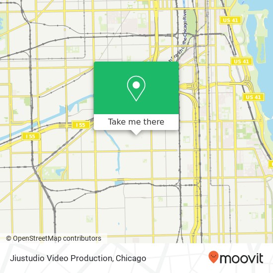 Mapa de Jiustudio Video Production, 3262 S Morgan St Chicago, IL 60608