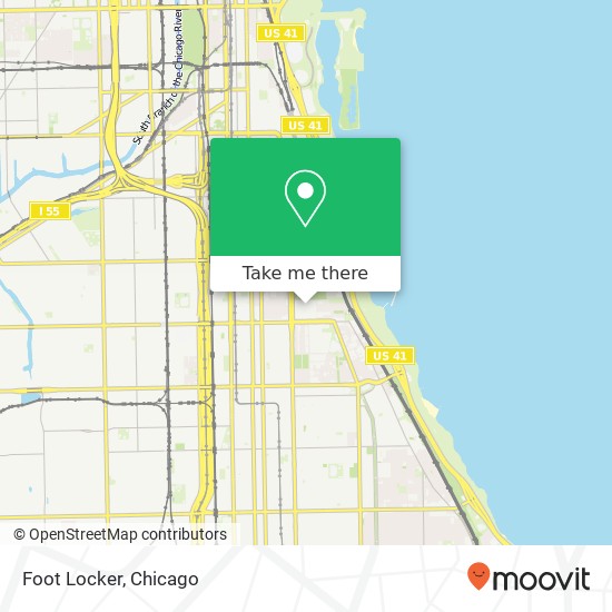 Mapa de Foot Locker, 441 E 34th St Chicago, IL 60616