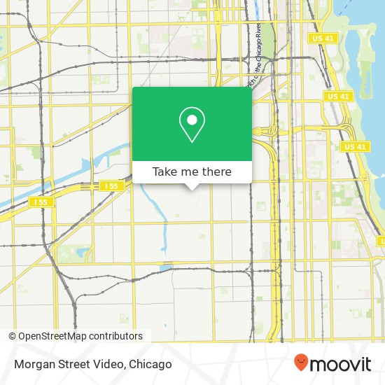 Mapa de Morgan Street Video, 3205 S Morgan St Chicago, IL 60608