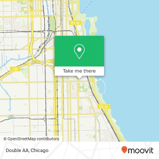Mapa de Double AA, 3001 S King Dr Chicago, IL 60616
