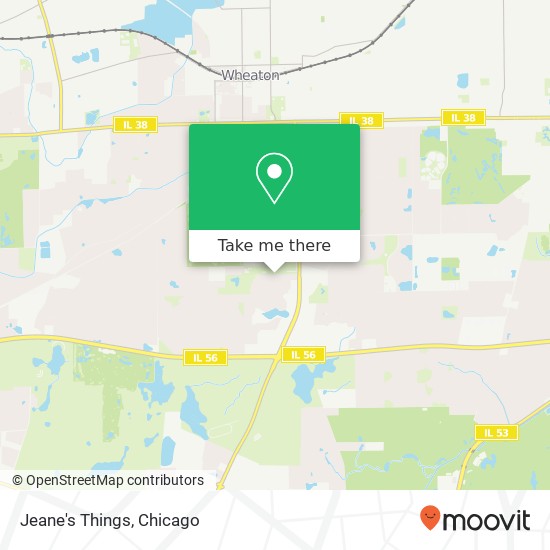 Mapa de Jeane's Things, 101 Palamino Pl Wheaton, IL 60189
