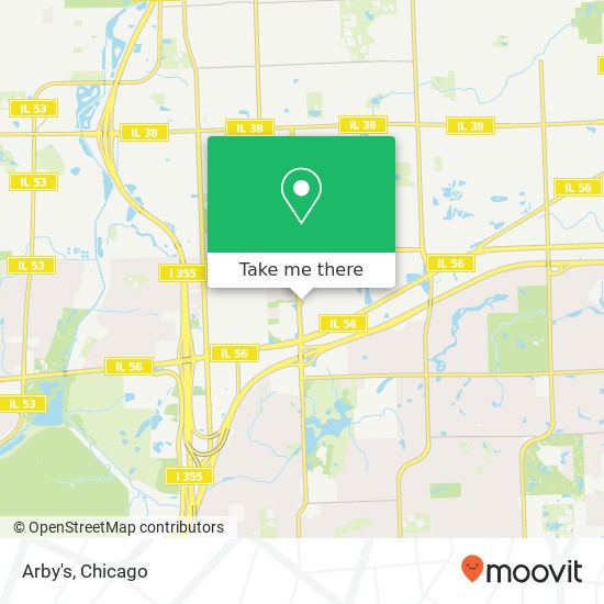 Mapa de Arby's, 203 Yorktown Shopping Ctr Lombard, IL 60148