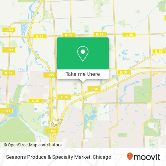 Mapa de Season's Produce & Specialty Market, 203 Yorktown Shopping Ctr Lombard, IL 60148