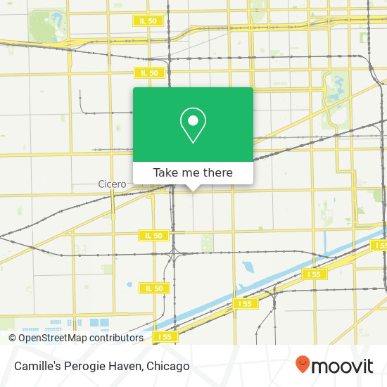 Mapa de Camille's Perogie Haven, 2607 S Kostner Ave Chicago, IL 60623
