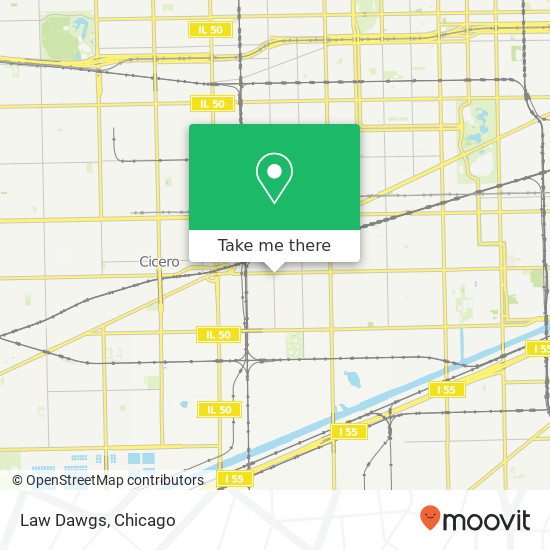 Mapa de Law Dawgs, 2607 S Kostner Ave Chicago, IL 60623