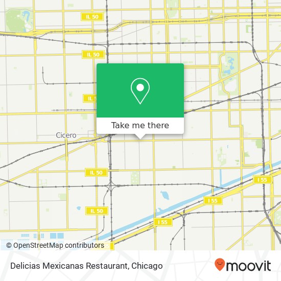 Mapa de Delicias Mexicanas Restaurant, 4148 W 26th St Chicago, IL 60623