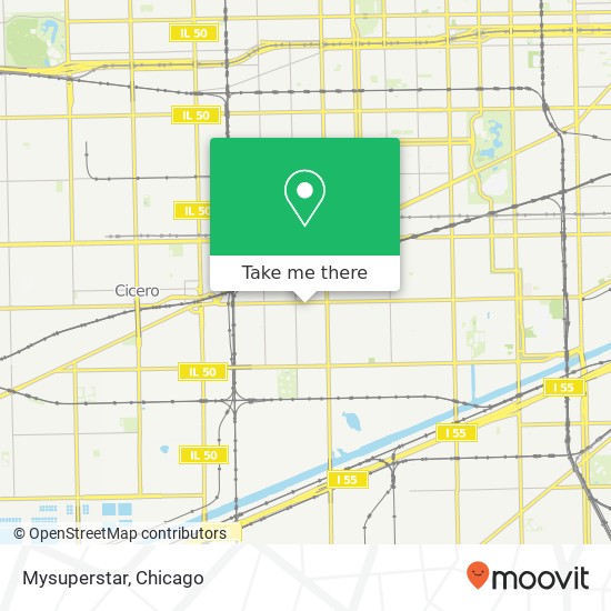 Mapa de Mysuperstar, 4121 W 26th St Chicago, IL 60623