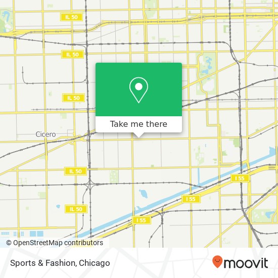 Mapa de Sports & Fashion, 3902 W 26th St Chicago, IL 60623