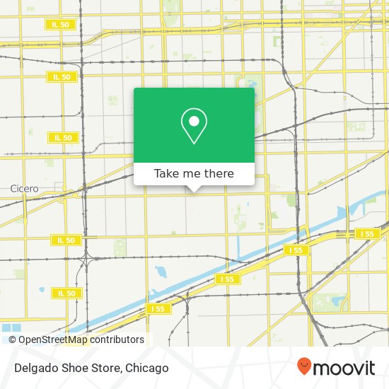 Delgado Shoe Store, 3504 W 26th St Chicago, IL 60623 map