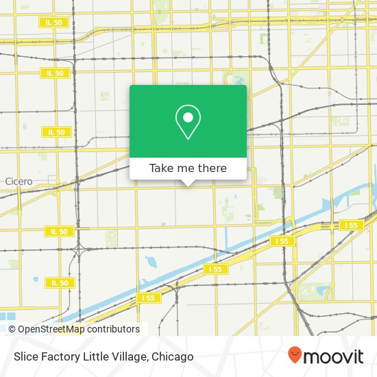 Mapa de Slice Factory Little Village, 3435 W 26th St Chicago, IL 60623